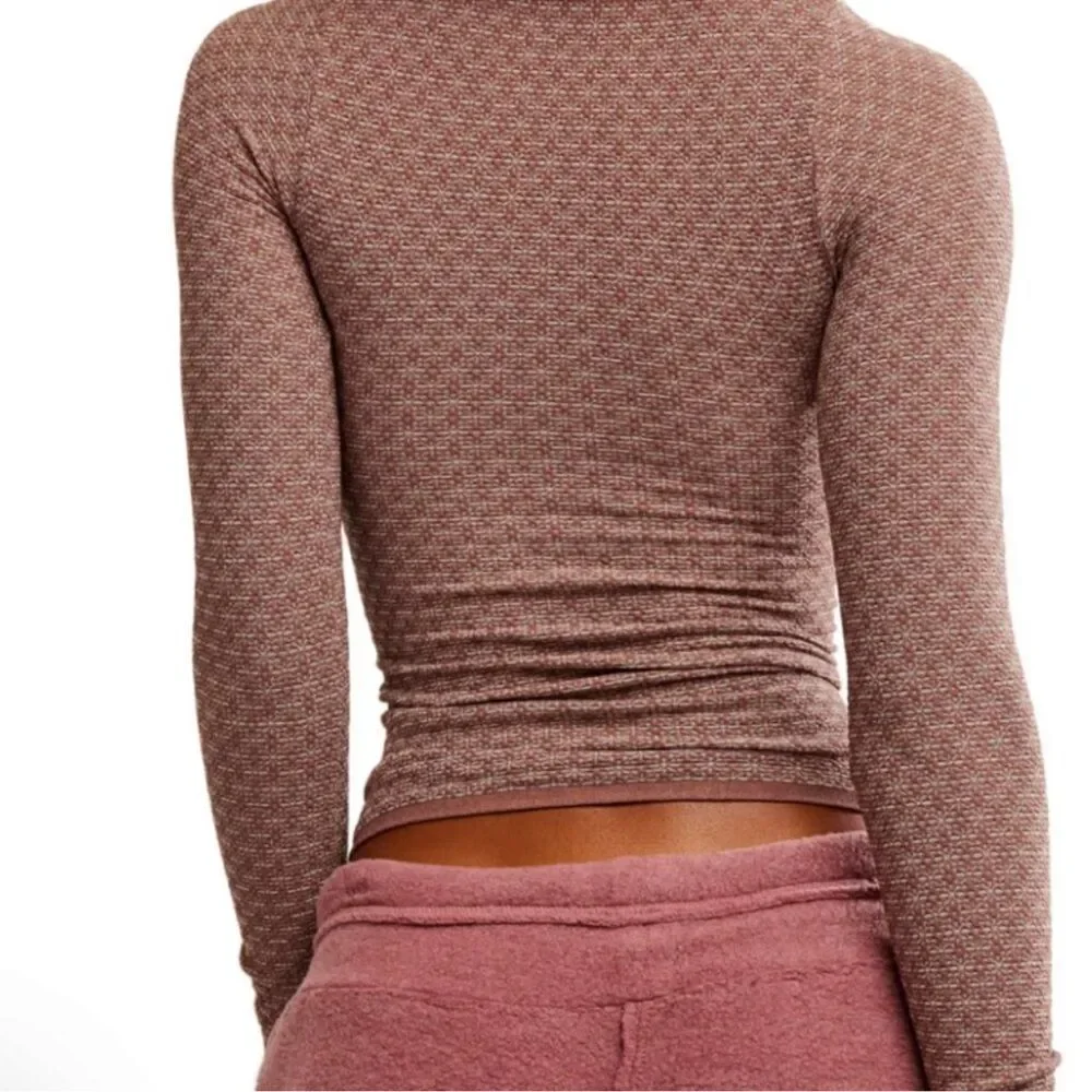 Free People Intimately Love Letter Long Sleeve Shaved Chocolate